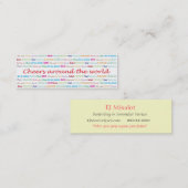 Cheers_Around die World_bartender Dienstleistungen Mini Visitenkarte (Vorne/Hinten)