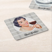 Cheers B*tches! Rechteckiger Pappuntersetzer (angewinkelt)