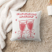 Cheers Baby Champagne Throw Pillow Kissen (Decke)