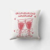 Cheers Baby Champagne Throw Pillow Kissen (Rückseite)