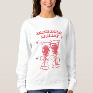 Cheers Baby Cozy Champagne Sweatshirt