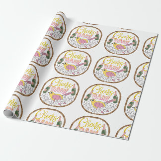 CHEERS BAM BIRD Wrapping Paper Mahjong Niedlich! Geschenkpapier