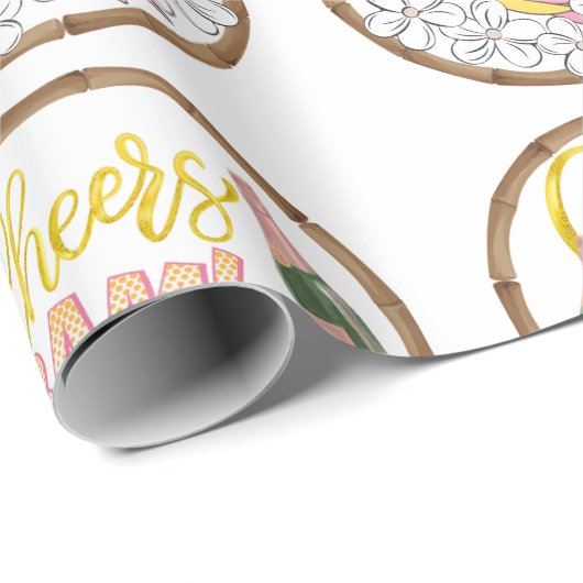 CHEERS BAM BIRD Wrapping Paper Mahjong Niedlich! Geschenkpapier (Rolleneckpunkt)