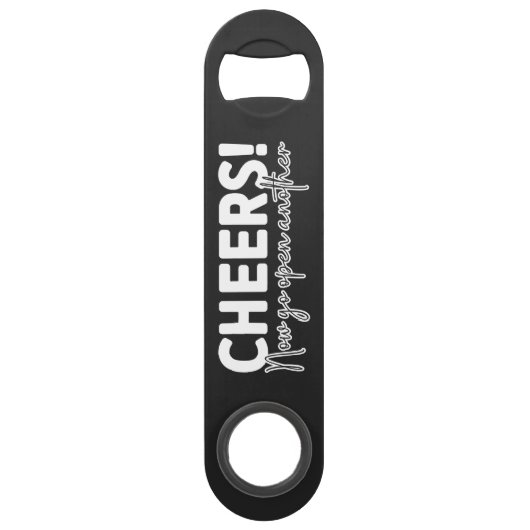 Cheers Beer Steel Bottle Opener Speed Flaschenöffner (Vorderseite)
