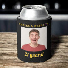 Cheers & Beers 21. Geburtstag Foto Keepake
