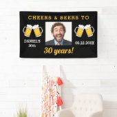 Cheers & Beers 30 Jahre Meilenstein Geburtstag Fot Banner (Insitu)
