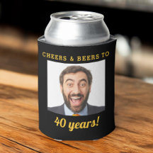 Cheers & Beers 40 Jahre Geburtstag Foto Keepake