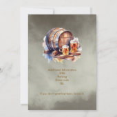 Cheers Beers 50 Years Black Smokey Männer Geburtst Einladung (Rückseite)