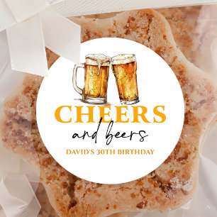 Cheers Beers Adult Geburtstagsparty Sticker
