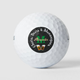 Cheers Beers and Shenanigans Irish Drinks Golfball