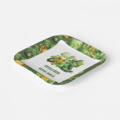 Cheers Beers Birthday St Patrick's Day Custom Pappteller (Gewinkelt)