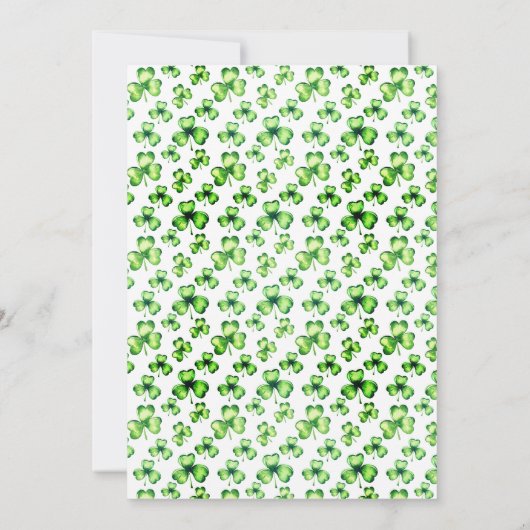 Cheers Beers Birthday St Patrick's Day Party Einladung (Rückseite)