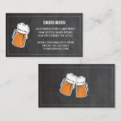 Cheers Beers Extra Unterkunft Cards Begleitkarte (Vorne/Hinten)