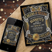 Cheers Beers Mens Funny Birthday Einladung