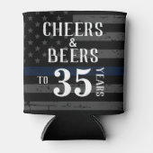 Cheers & Beers Personalisierte Polizeirente Dosenkühler (Vorderseite)