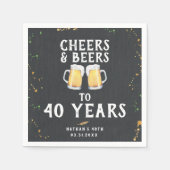 Cheers & Beers Pub Style Serviette (Vorderseite)