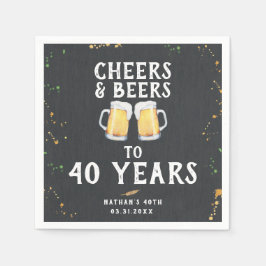 Cheers & Beers Pub Style Serviette