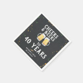 Cheers & Beers Pub Style Serviette (Ecke)