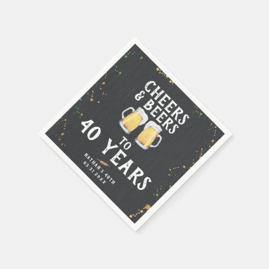 Cheers & Beers Pub Style Serviette (Ecke)