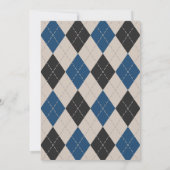 Cheers & Beers Trendy Blue Bachelor Party Einladung (Rückseite)