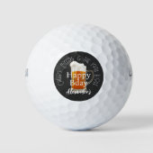 Cheers Beers und die 19. Hole Golf Balls Golfball (Vorderseite)