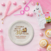 Cheers & Bers 30. Geburtstag Pappteller (Party)