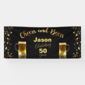 Cheers & Bers 50. Geburtstag Banner (Horizontal)