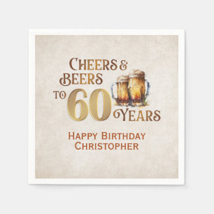 Cheers & Bers 60. Geburtstag Serviette