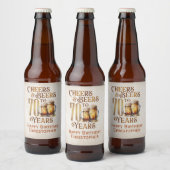 Cheers & Bers 70. Geburtstag Bierflaschenetikett (Flaschen)