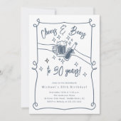 Cheers & Bers Einladung zum Geburtstag (Vorderseite)