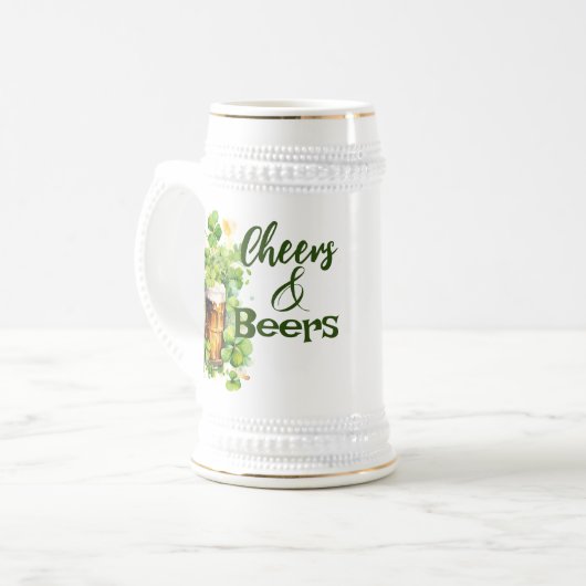 Cheers & Bers | Pint | KLEEBLATT | St. Bierglas (Vorderseite Links)