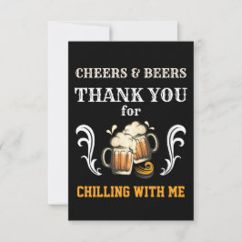 Cheers & Biere 3,5" x 5" Wohnung Dankeschön Karte