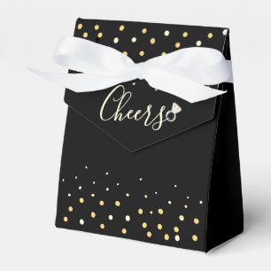 Cheers Black and Gold Junggeselinnen-Abschied Cust Geschenkschachtel