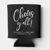 Cheers Black Wedding Dosenkühler (Rückseite)