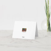 Cheers! Blank Wine Note Card Karte (Rückseite)