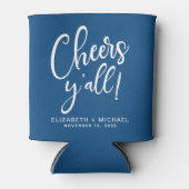 Cheers Blue Wedding Dosenkühler (Vorderseite)