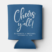 Cheers Blue Wedding Dosenkühler (Rückseite)