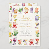 Cheers Brautparty Einladung (Vorne/Hinten)
