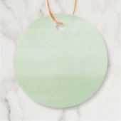 Cheers Brautparty grüne blaue Blüte Geschenkanhänger (Rückseite)