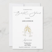 Cheers Bridal Dusche Einladung (Vorderseite)