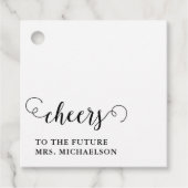 Cheers Brito be Wedding Event Geschenkanhänger (Vorderseite)