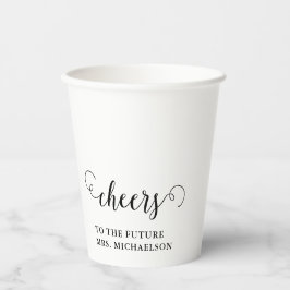 Cheers Brito be Wedding Event Pappbecher