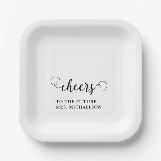 Cheers Brito be Wedding Event Pappteller (Vorderseite)