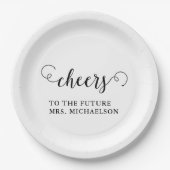 Cheers Brito be Wedding Event Pappteller (Vorderseite)