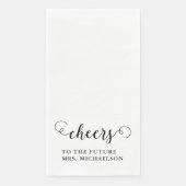 Cheers Brito be Wedding Event Serviette (Vorderseite)
