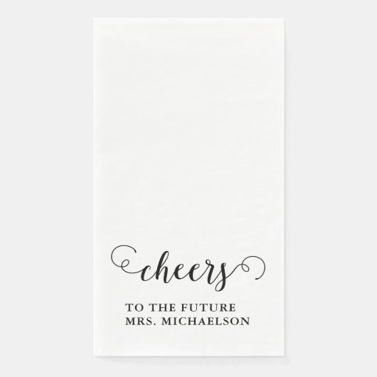 Cheers Brito be Wedding Event Serviette (Vorderseite)
