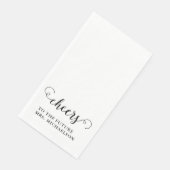 Cheers Brito be Wedding Event Serviette (Ecke)