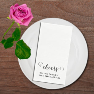 Cheers Brito be Wedding Event Serviette
