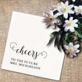 Cheers Brito be Wedding Event Serviette