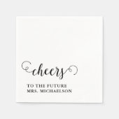 Cheers Brito be Wedding Event Serviette (Vorderseite)